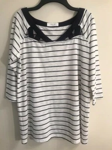 Gestreiftes Top Damen Peach Love, Gr. Medium, sehr süß - Bild 1 von 6