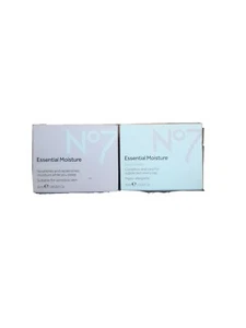 2 × No7 Essential Moisture - Facial Moisturising Day / Night Cream 2 × 50ml - Picture 1 of 1