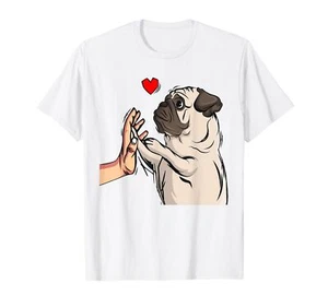 Pug Love Funny Dog Lover Owner Girls Gift T-Shirt - Picture 1 of 2