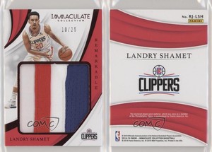 2018-19 Panini Immaculate Remarkable Jerseys Red /25 Landry Shamet Rookie RC