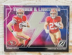 2023 Zenith Thunder & Lightning George Kittle Christian McCaffrey #18 - Bild 1 von 2