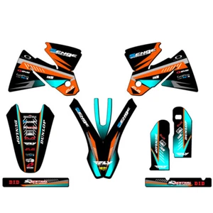 2001 OLD STYLE SX SURGE Orange Senge Graphics Kit Compatible with KTM - Bild 1 von 10