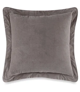 Neu Cozy Shop Euro 26 x 26 Zoll Samt Baumwolle Kissenbezug, grau - Bild 1 von 7