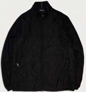 MEN BLACK CHAPS PUFFER BOMBER JACKET - SIZE L - Picture 1 of 6