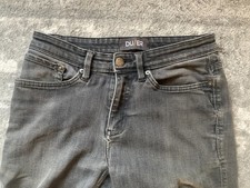 DU/ER Men's Size 30x32 Black L2X Performance Denim Slim Stretch Jeans Worn Faded