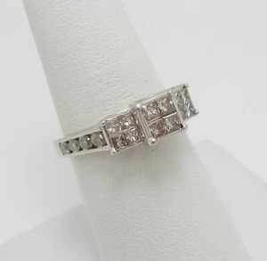 1CT Natural Diamond Engagement Anniversary Wedding Bridal Ring 10K White Gold - Picture 1 of 14