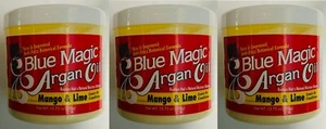 3X Blue Magic Argan Oil Mango and Lime Leave In Hair Conditioner 13.75 oz/ 390g - Picture 1 of 3
