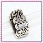 Brighton Baroness Silver Crystal Square Spacer Bead