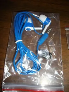 3 Pack Earphones Volkano with MIC Earbuds Headsets Blue New See Pic - Picture 1 of 8