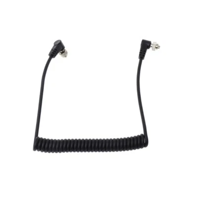 M-M PC Sync Cord Male To Male Spring Cable With Screw Lock For - Image 1 of 4