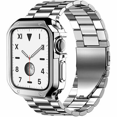 Stainless Steel IWatch Band Strap +TPU Case For Apple Watch Series 8 7 6 5 43 SE • 13.99$