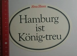 Aufkleber/Sticker: König Pilsener Hamburg ist König treu (011016124) - Bild 1 von 1