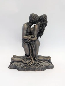 Vintage 1998 Crosa, Bronze Finish Exotic Couple Statue H11 X 5 X 9" D18 P241 - Picture 1 of 10