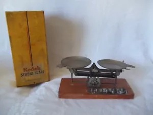 Escala de equilibrio vintage Eastman Kodak Studio con pesas y caja completa - Imagen 1 de 10