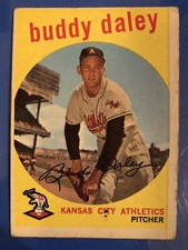 1959 Topps Baseball #263 Buddy Daley Kansas City Athletics
