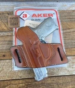 Discontinued Vintage AKER Plain Brown OWB Holster For Sig P239 239 LEFT - Picture 1 of 3