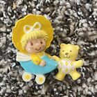 Vintage Strawberryland Miniatures Butter Cookie with Jelly Bear in a Buggy