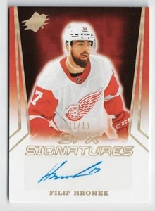 2021-22 SPx Signatures Gold Rainbow Autograph #SPX-FH Filip Hronek 11/15 !! - Picture 1 of 1
