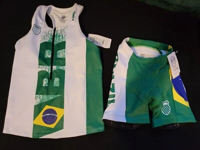 Juego de Tri-Top/Corto de Bicicleta K-Swiss Brasil Talla Xs/S Foto 1 de 3