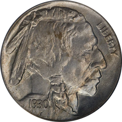 1930-P Buffalo Nickel ANACS MS64 Nice Eye Appeal Strong Strike - Image 1 of 4