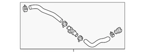 Genuine Kia Upper Hose 25414-D9500 - Bild 1 von 2