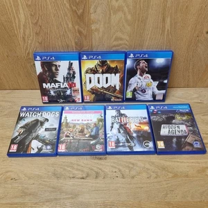 PS4 7 Games Bundle | Mafia Doom Watchdog Farcry FIFA PAL CIB VGC - Picture 1 of 10