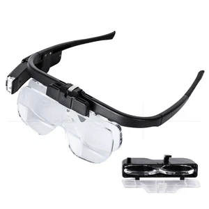 Reading Glasses Illuminated Magnifier Headhold Magnifier Magnifying Glass - Picture 1 of 12