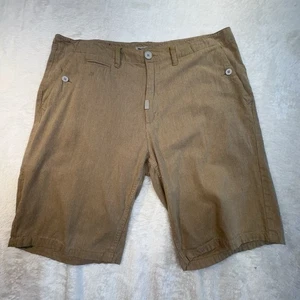 LRG Lifted Research Group Shorts Men 38 Tan Weave Relaxed Fit Beach Resort - Picture 1 of 13