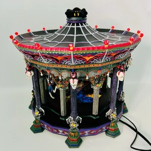 Department 56 Ghostly Carousel Halloween Snow Village 55317 2002 Mechanical Issu - Picture 1 of 11