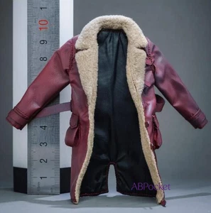 1/12 Scale Actionfigur männliches Fell lange Lederjacke Mantel passt 6" Sammlerstücke - Bild 1 von 7