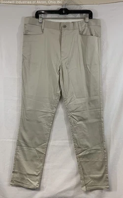Calvin Klein NWT Beige Flat Front Chino Pants Men's Size 36x34 - Image 1 of 4
