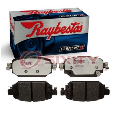 Juego de pastillas de freno de disco trasero Raybestos Element3 para Mazda 3 2017-2018 frenos xh Foto 1 de 4
