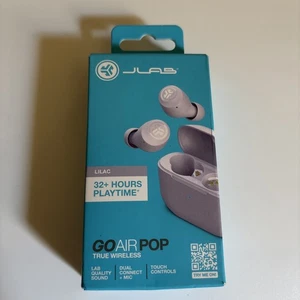 Auriculares internos inalámbricos verdaderos JLab GO Air POP - lila (EBGAIRPOPRLLC124) *NUEVOS* - Imagen 1 de 6