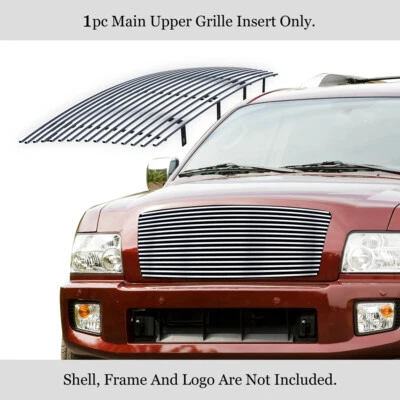 Fits 2004-2010 Infiniti QX56 Main Upper Stainless Chrome Grille - Image 1 of 4