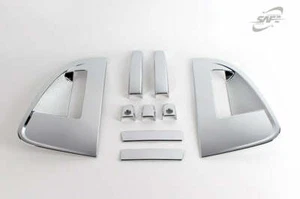 For Chevrolet Aveo 2011+ Chrome Exterior Door Handle Covers Trim Set - Picture 1 of 7