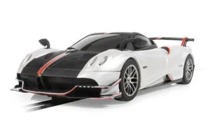 Scalextric Slot Car Model Pagani Huayra BC Roadster Pearl White 1:32 Scale - Picture 1 of 1