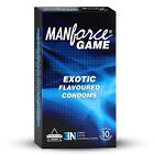 Manforce Game Exotic Flavoured Condoms for Men, 3-in-1 Ribbed, Dotted (60 PCs)