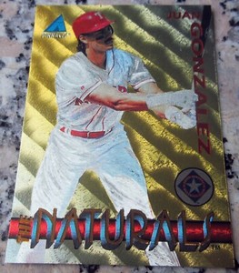 JUAN GONZALEZ 1994 Pinnacle Shimmer Refractor SP Limited Card Rangers 434 HRs $$