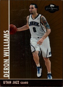 2008-09 Topps Co-Signers Bronze Jazz Basketball Card #28 Deron Williams /299