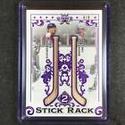 2021-22 Lumber NHL DALE HAWERCHUK TEEMU SELANNE Stick Rack 2 Relic Purple 4/9