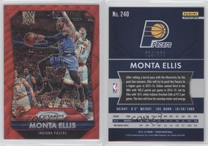 2015-16 Panini Prizm Ruby Wave Prizm /350 Monta Ellis #240