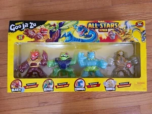 Heroes of Goo Jit Zu All Stars 4 Pack Blazagon Rock Jaw Tyro Smashadon New - Picture 1 of 2