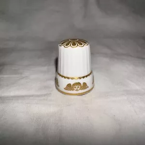 Vintage Spode Fine Bone China Decorative Thimble Cherubs Motif 2.3cm H EXC - Bild 1 von 5