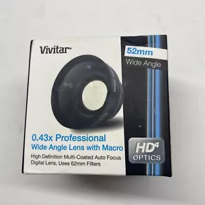 Vivitar HD4 Optics Wide Angle W/Macro Lens For Sony Alpha A6000 ILCE-6000 NEX-3N - Picture 1 of 3