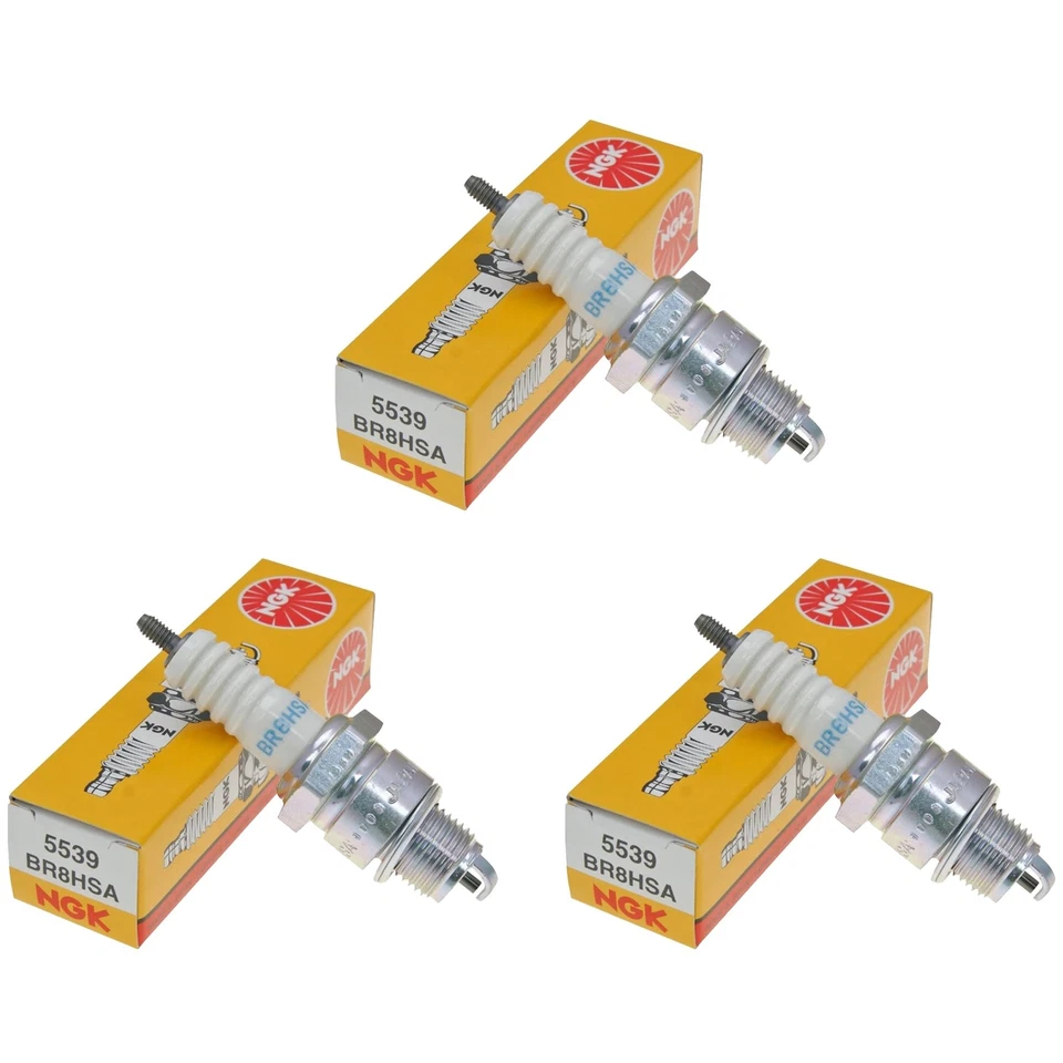 Paquete de 3 bujías NGK BR8HSA para Hyosung SF 50 B Racing 2006-2010 Foto 1 de 1