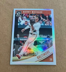 2018 Panini Donruss Optic 154 Manny Machado Prizm Refractor Baltimore Orioles - Picture 1 of 2