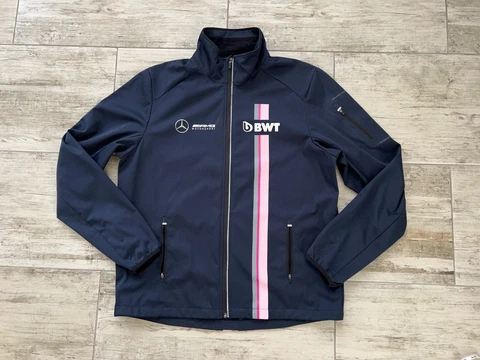 Mens Mercedes AMG BWT Racing Point Team Motorsport Softshell Jacket Size XL Cover