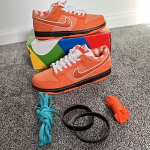 Nike SB Dunk Low Concepts arancione aragosta taglia UK 8 - Foto 1 di 5