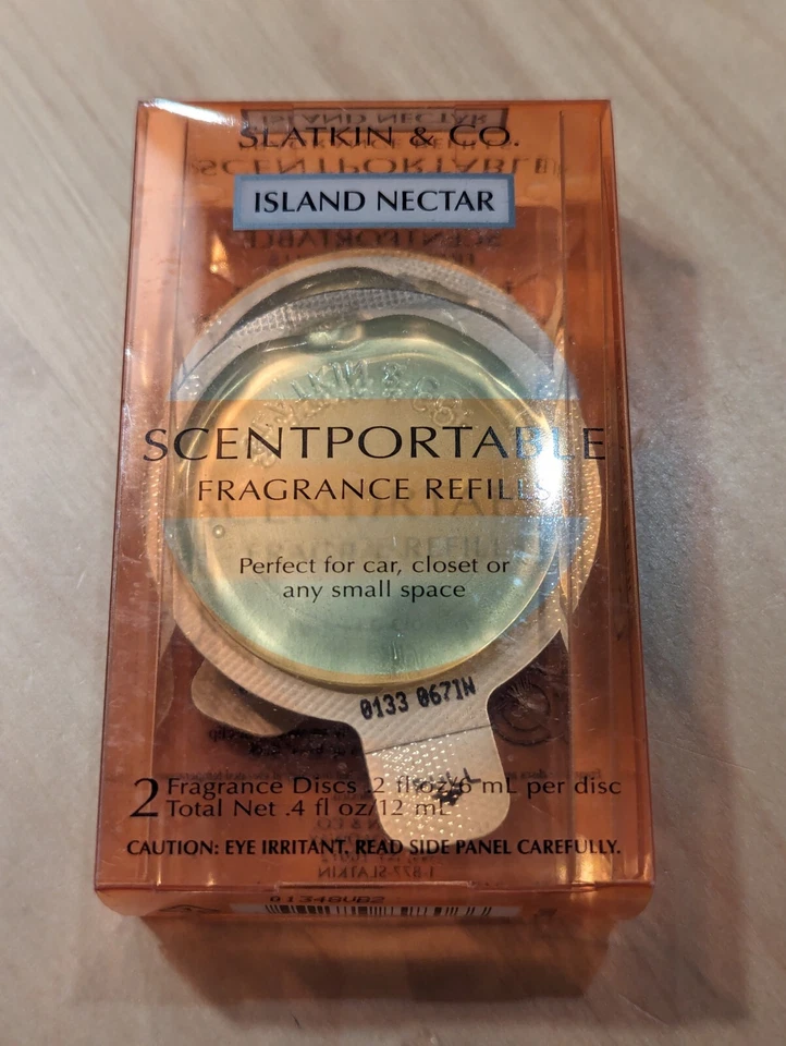 Slatkin Bath Body Works портативный аромат 2 заправки для ароматов остров нектар автомобильный диск - Изображение 1 из 1