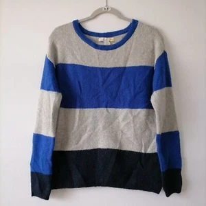 C&C California Women's Gray Blue Stripe Sweater Size M - Picture 1 of 6